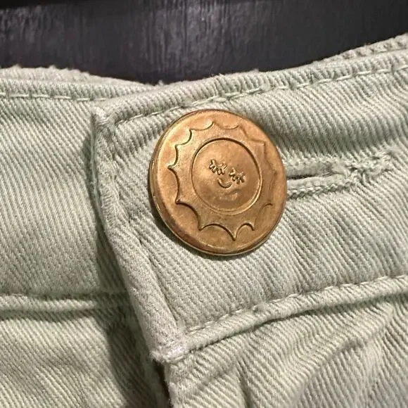 Big Bud Press Sage Green Pleated High Waisted Wide Leg Pants XXS - Picture 5 of 8